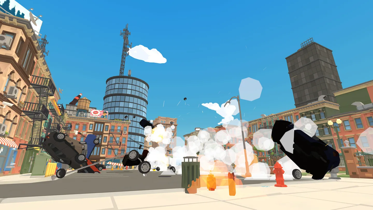 I'm Monster gameplay with vehicles and destruction in the city